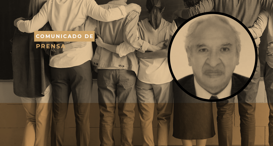 Comunicado ll Lamentamos el fallecimiento del profesor Efraín Barbosa