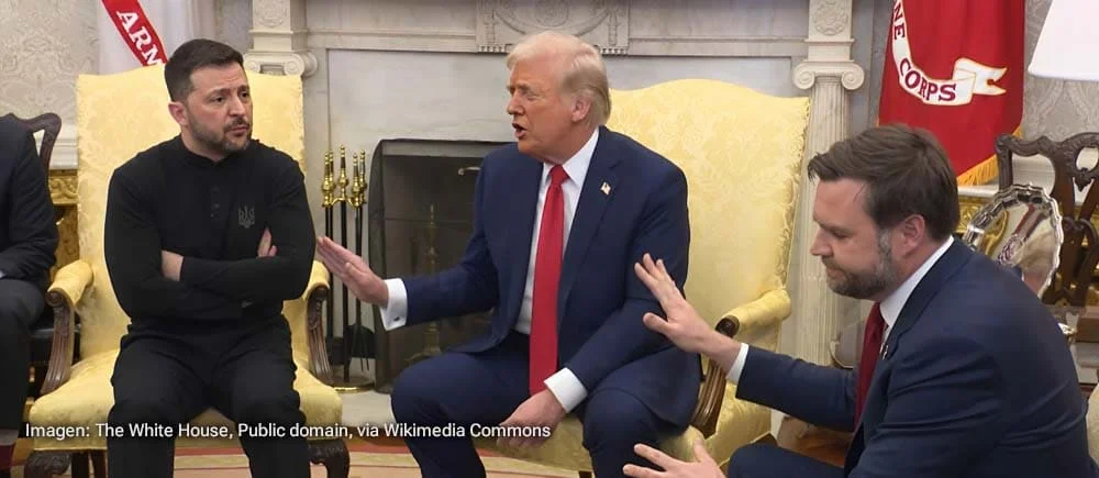 Trump y Zelenski dialogan en la Casa Blanca durante 2025