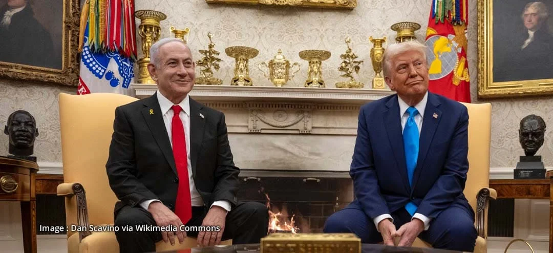 Trump y Netanyahu en la Casa Blanca tras ataque a Irán- guerra nuclear