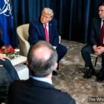 Trump discute seguridad y poder en Davos